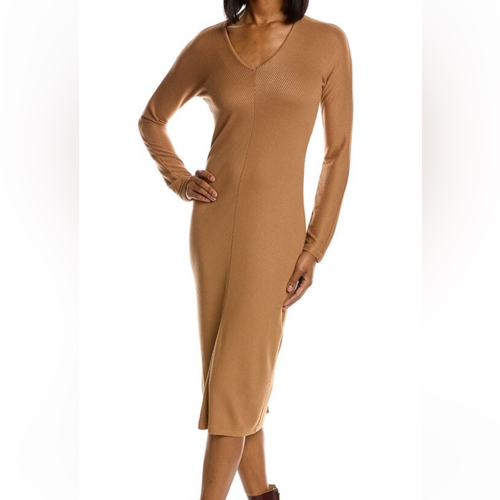 Rag And Bone Ribbed Midi Dress Size Large